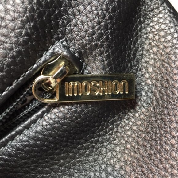 Imoshion Grey/Silver Rhinestone Studded Adjustable Faux LeatherCrossbody Handbag - Picture 8 of 16